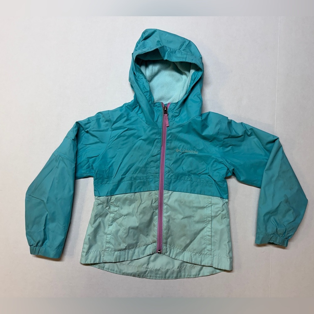 Columbia Kid’s‎ Teal and Light Blue Rain Zilla II XS Fleece Jacket